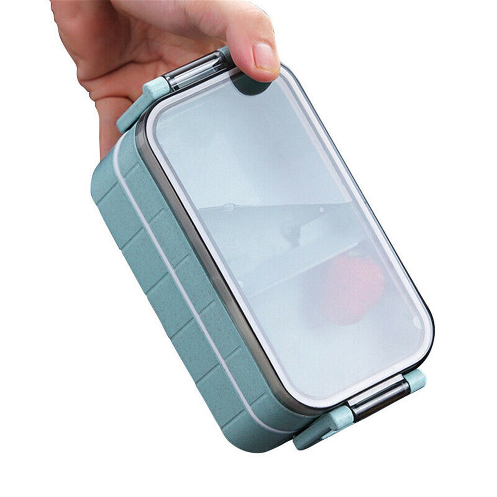 Student Office Worker Double Microwave Oven Heating Lunch Box Light Food Meal Box Wheat Straw Healthy Material Bento Boxes