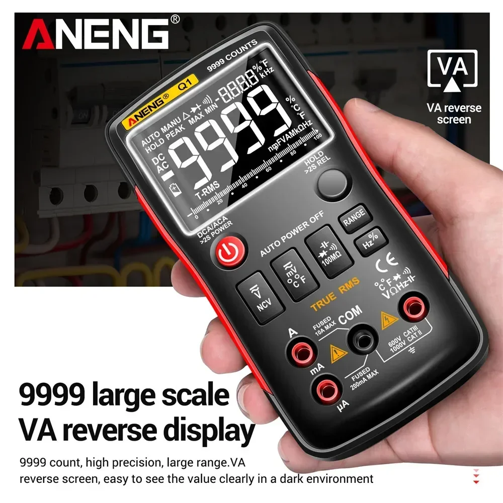 PM18C Digitalmultimeter AC DC Automatischer Digitaler Elektrischer Tester Beruhrungsloses Voltmeter Amperemeter Ohmmeter Spannungsdetektor Halten Mit Hintergrundbeleuchtungsanzeige 76095550
