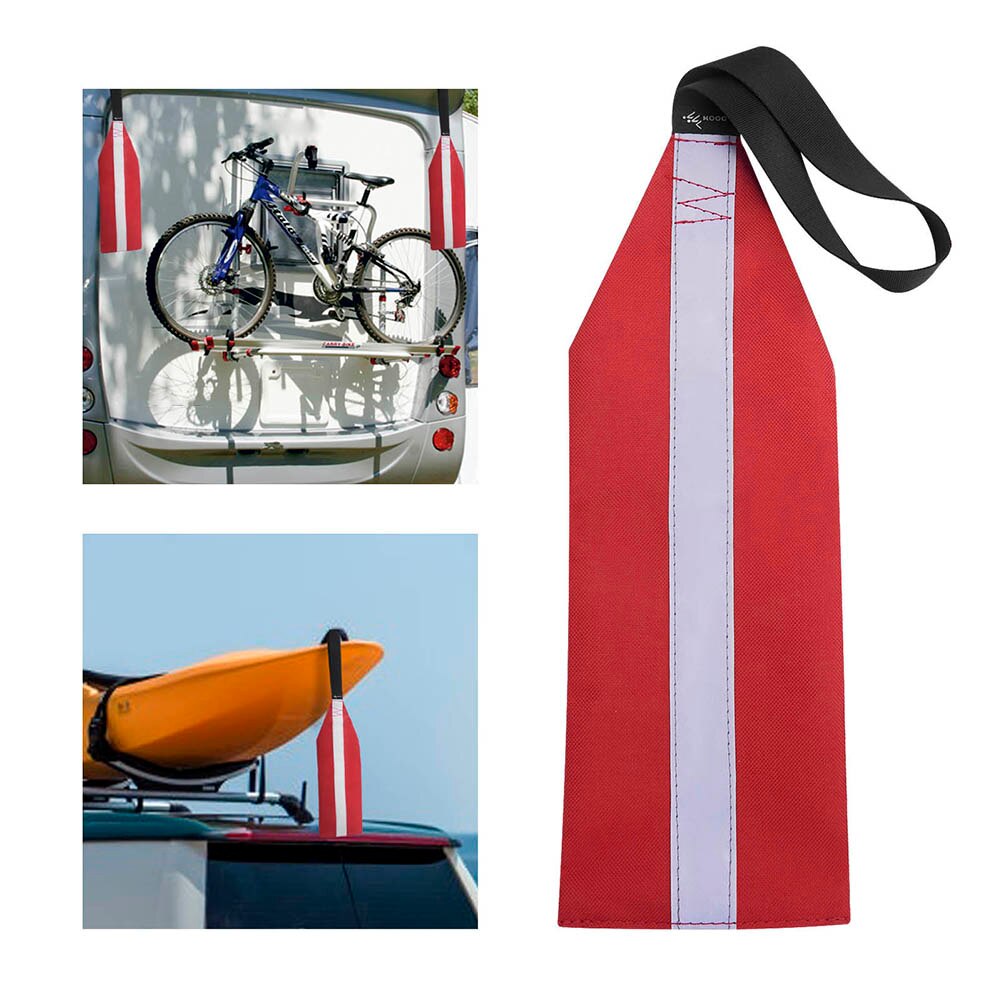 Bandera Roja para Kayak, Bandera de seguridad de carga larga para Kayak, canoas y SUP, equipo de Kayak, accesorios para barcos de pesca con bandera Oversiz