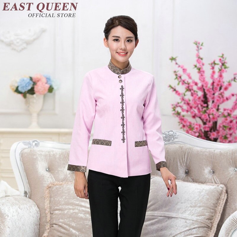 Housekeeping uniforms Hotel uniform Restaurant waitress uniforms waitress uniform pastry housekeeping clothing NN0017: 3 / XL