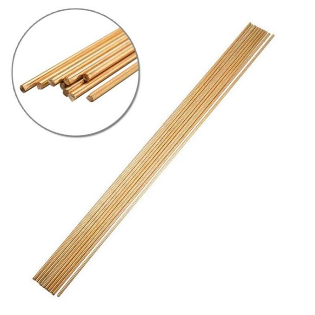 20pcs Low Temperature Brass Welding Rod Power Tool Welding Auxiliary Supplies Flux Kit 2*250mm For Repair WWelding Brazing Solde