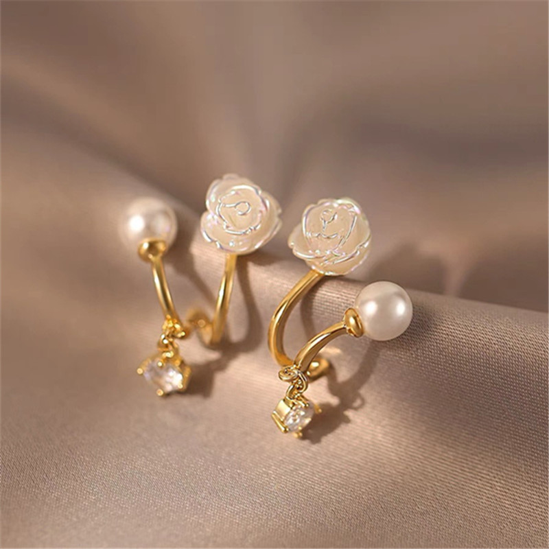 Modetrend, einzigartiges , elegante und exquisit Weihnachts-Rosa-Schneeflocken-Ohrringe für Frauen, Schmuck, Hochzeit, Party, Prämie