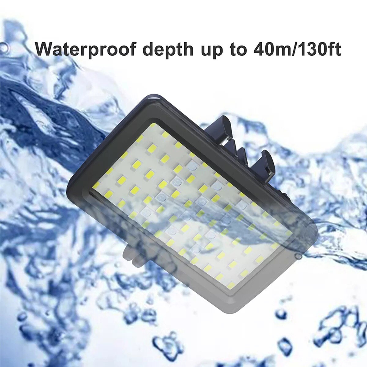 Fill light diving photography light 72 LED High Power Dimmable Waterprooffor DSLR Camera Vlog Photography Light Accessories