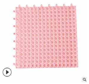 pvc Bath Mats Rug 30X30cm massage carpet Safety Non-slip Mat for Shower Room WC balcony Kitchen floor Drain cover Feet Pad: 3