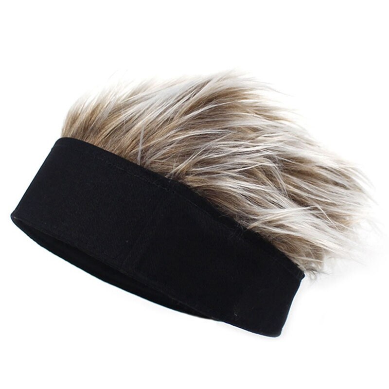 Gorra de béisbol con pelos con púas, peluca, sombrero de béisbol con pelucas con púas, sombrilla concisa informal para hombres y mujeres, visera ajustable, 2022