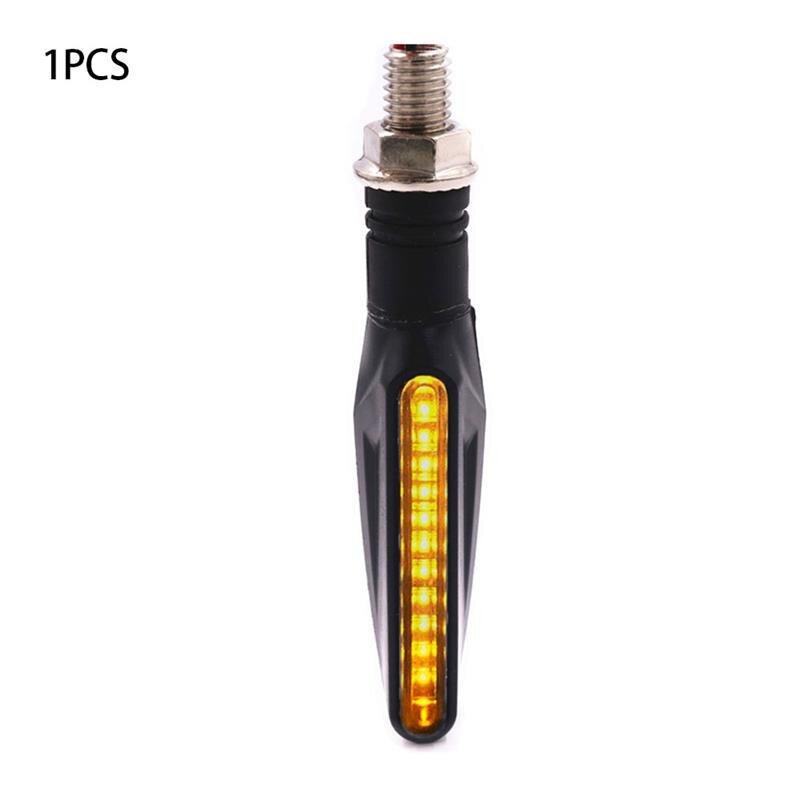 4/2/1Pcs Universal Motorcycle Bike Led Amber Richtingaanwijzer Zwaailichten Indicator Lamp Blinker Motorfiets Verlichting accessoires: A 1Pc