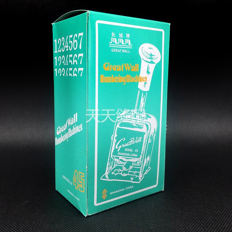 Grote Muur Automatische Nummering Machine 6-Digit Nummering Machine Digitale Zegel Informatie Codering Machine 45 # Pagina Nummer Maker