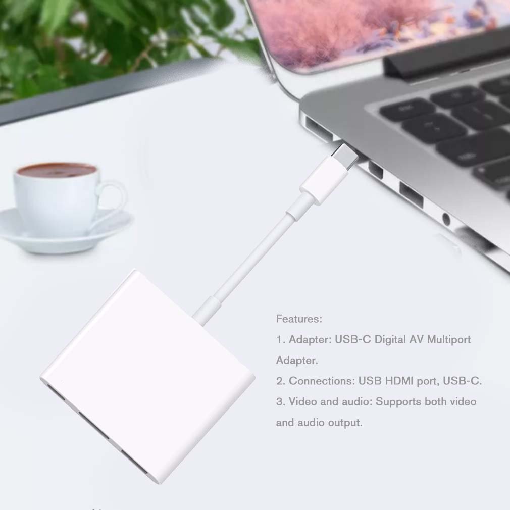 2021 HOT dla Apple USB-C cyfrowy Multiport AV Adapter USB C akcesoria cyfrowe