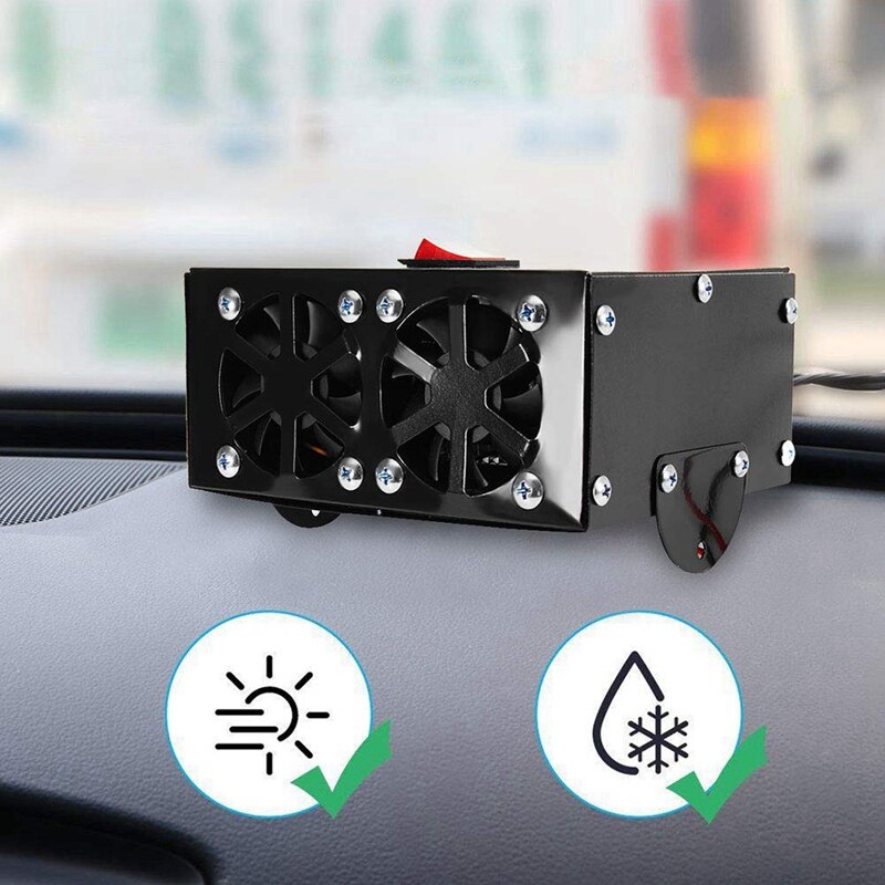 12v 500w bilvarmer kit, høj effekt bil tørretumbler elektrisk blæservarmer hurtig opvarmning afrimning til bilvind vinter