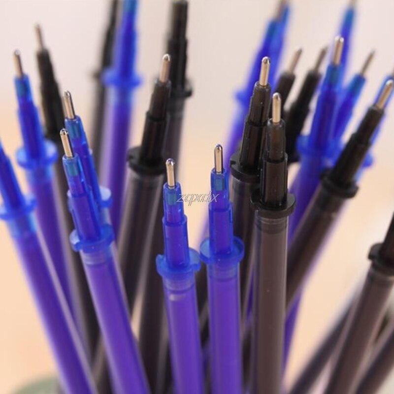 10 stk/sæt 0.5mm sletbare gel blækpen refills magisk skrivning studie kontorartikler engros