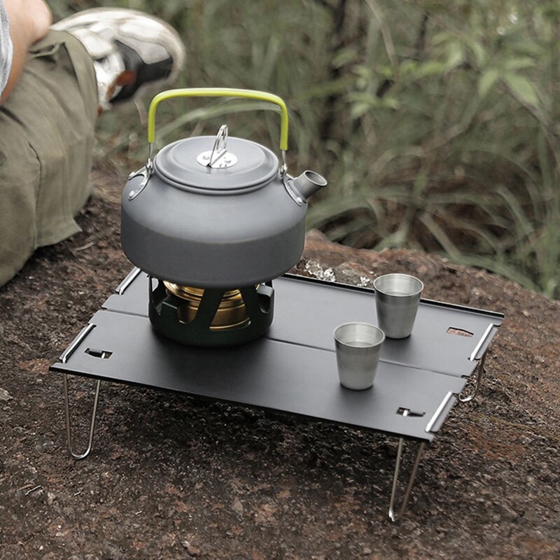Outdoor Aluminum Alloy Camping Folding Table Portable Mini Table Barbecue Coffee Table Super Light Camping Table