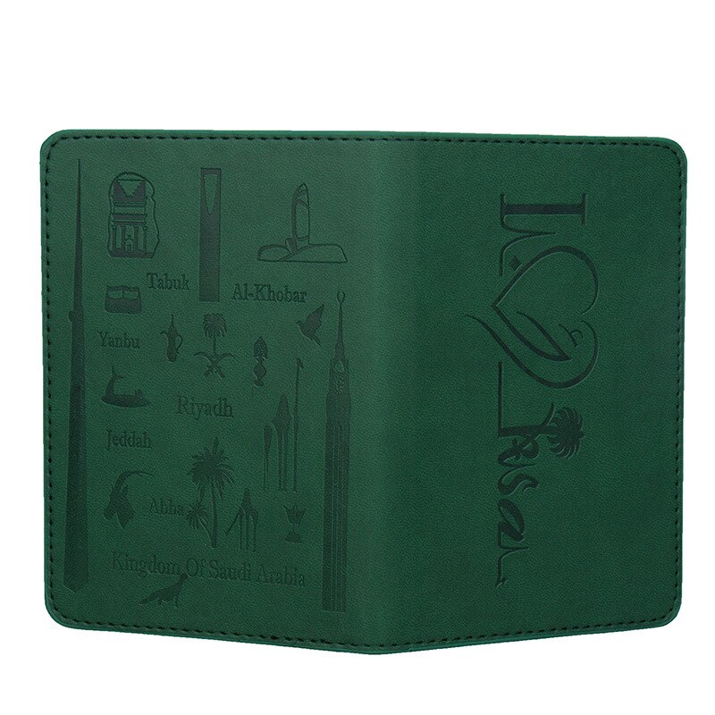 Zoukane Embossing Arabische-Israëlische Stad Shate Passport Cover Case Id Houder Traverl Accessoires Paspoort Portemonnee Clip ZSPC38