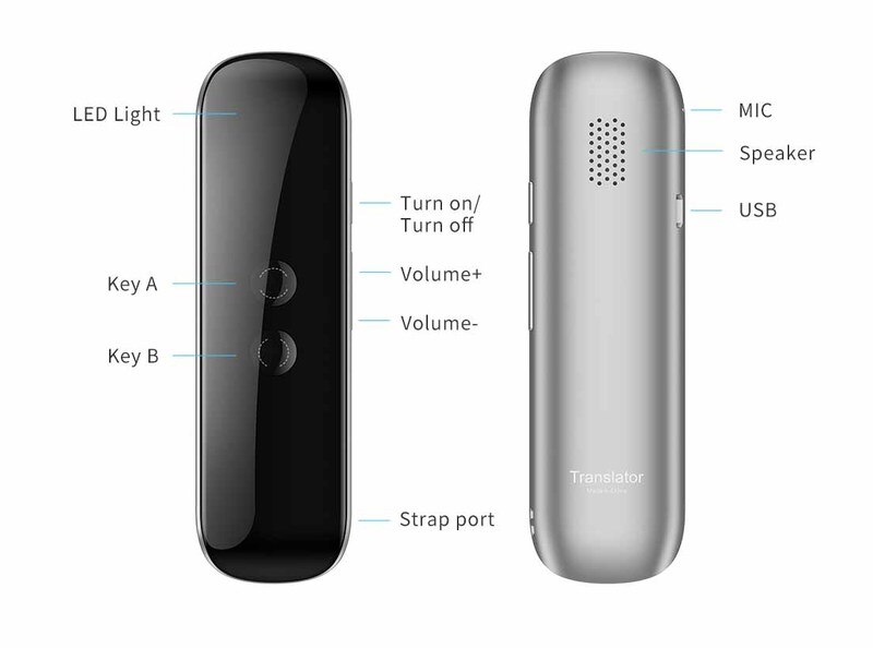 G5 inteligentny tłumacz głosowy wielojęzyczne tłumaczenie Bluetooth i szybka reakcja hartowane dokładne tłumaczenie