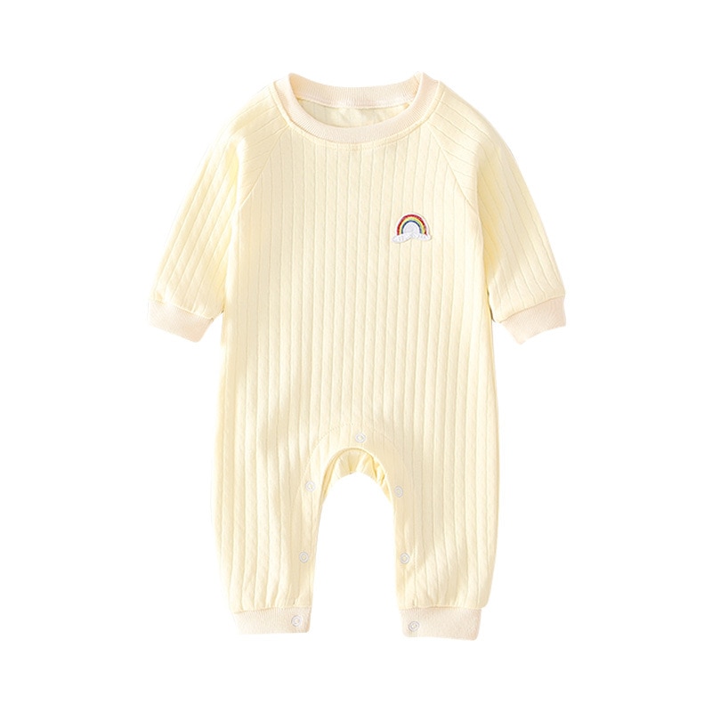 Baby Kleding Baby Gaas Romper Klimmen Pak Regenboog Herfst Jumpsuit