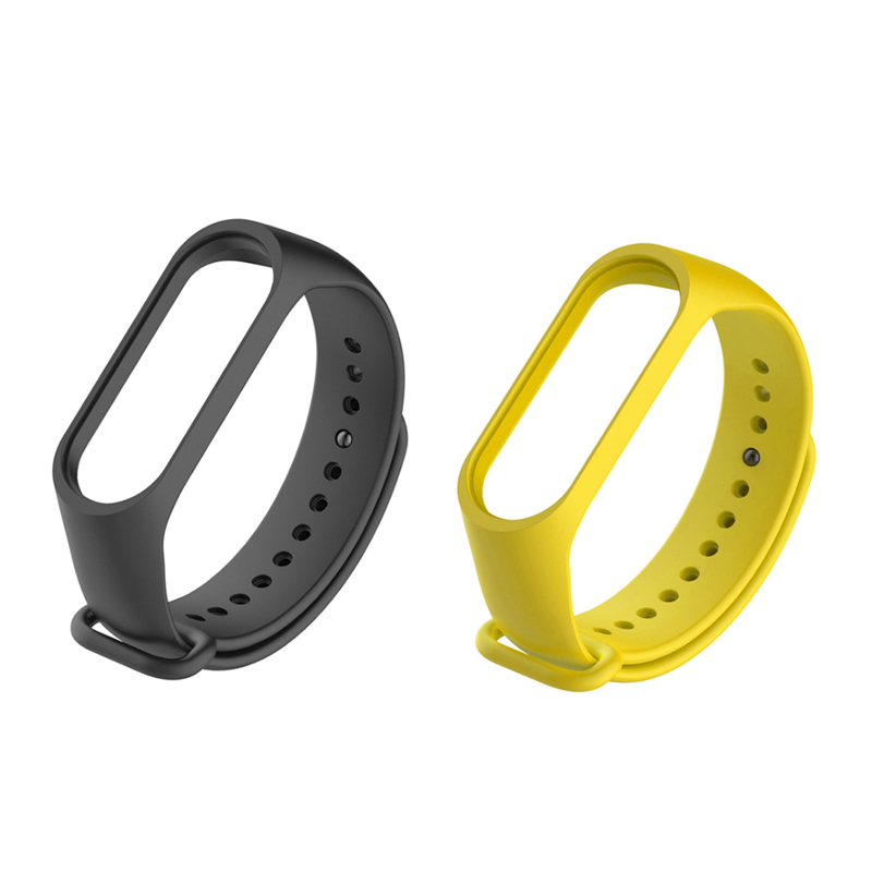 Watchbands For Xiaomi Mi Band 7 6 5 4 3 starp Wristband Silicone Bracelet Wrist Straps combination Smartwatch Accessories: XL / Coal Black
