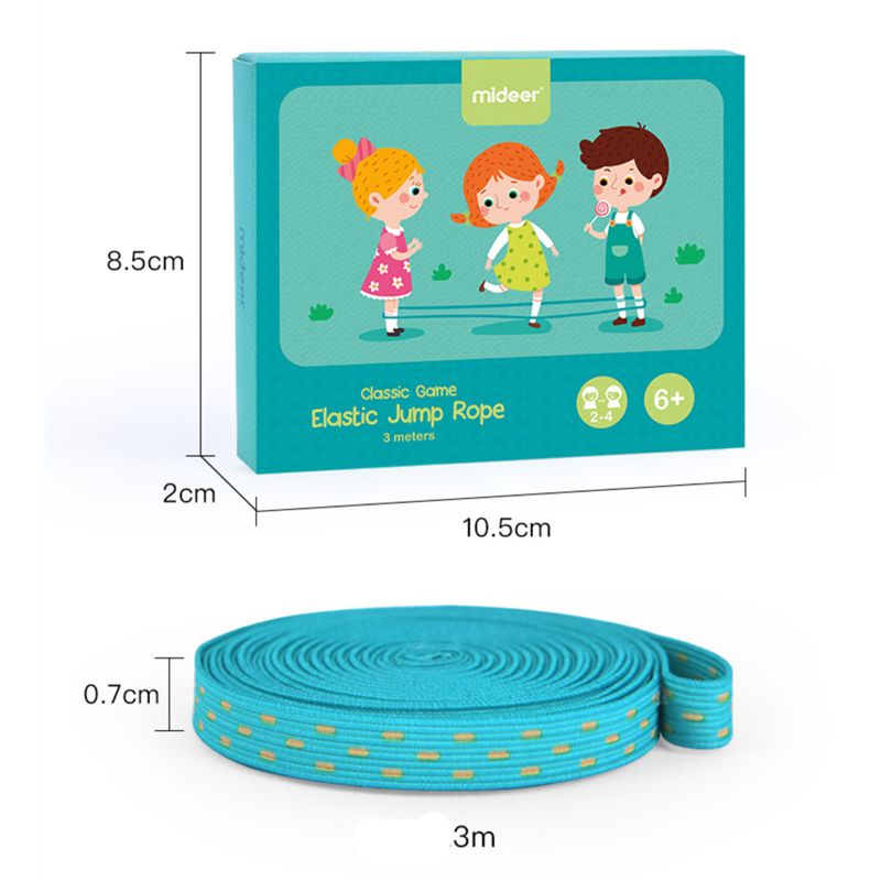 Juguetes clásicos para saltar al aire libre para niños, cuerda para saltar de goma elástica, juguetes para niños, exterior, deporte, cooperación familiar Educati