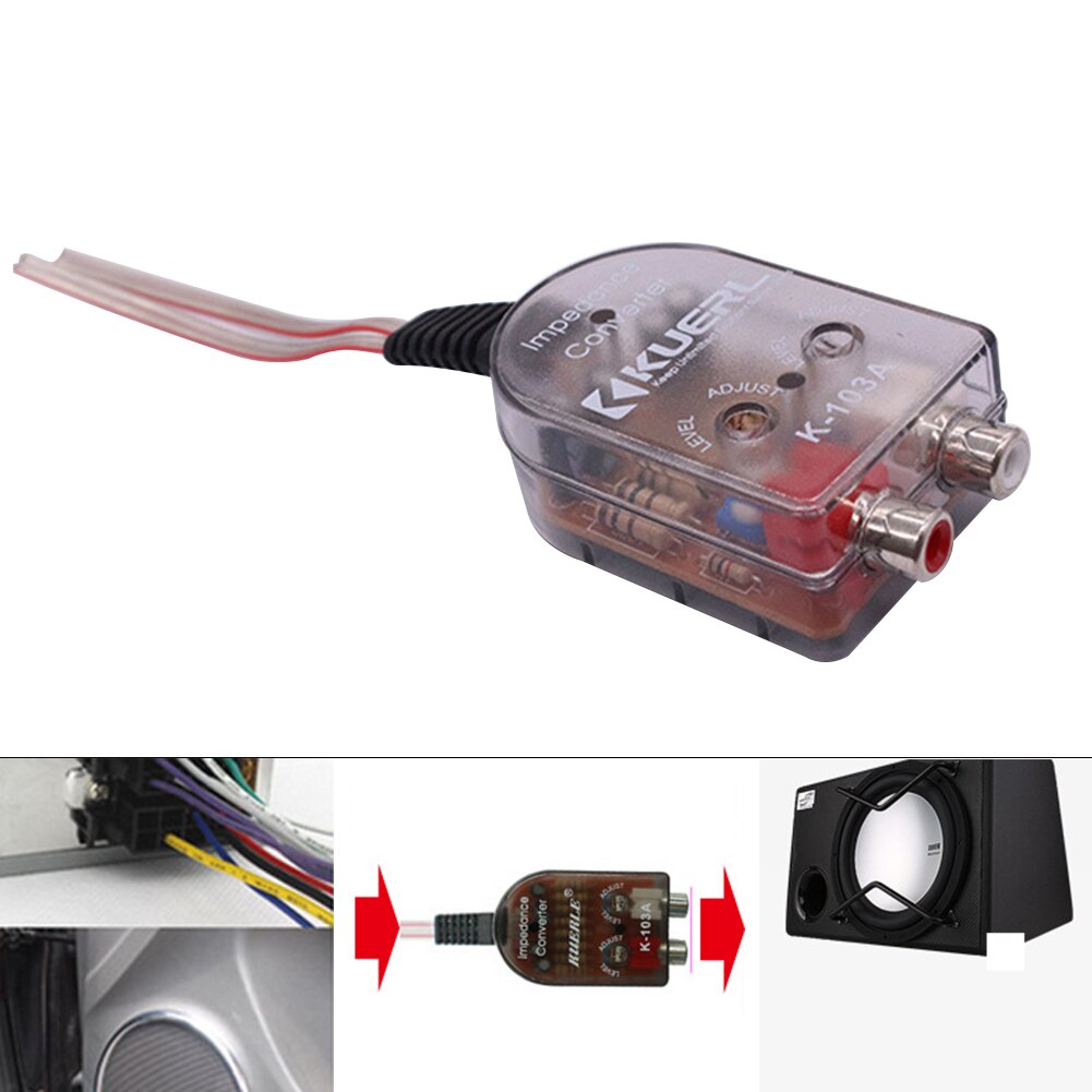 Output Speaker Universal Audio Converters Easy Installation Stable Durable Signal Car Stereo Amplifier High To Low Level