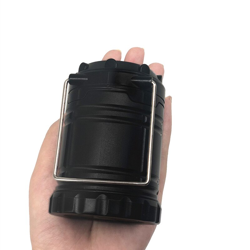 3 * Cob Led Camping Lamp Mini Draagbare Aaa Batterij Opknoping Tent Lantaarn Outdoor Waterdichte Handvat Licht Led Kamp Zaklamp