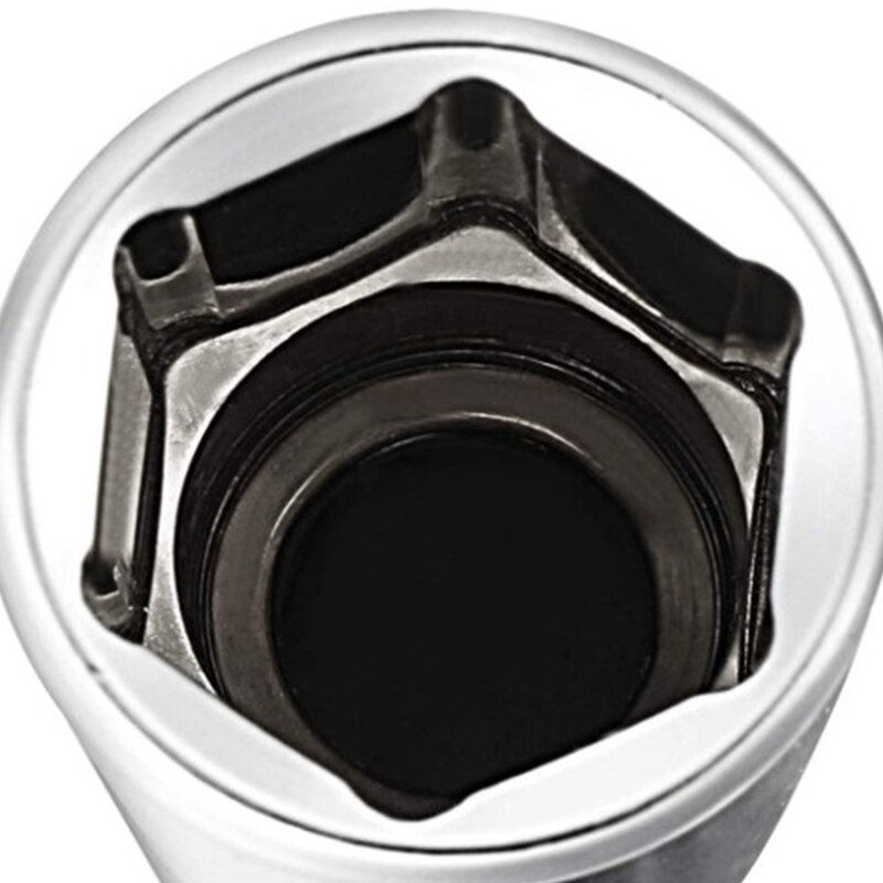 11Pc 1/4 Socket Set Adapter Long Sockets 4-14mm Deep Socket Tool Heads Torque Spanner Ratchet Socket Wrench