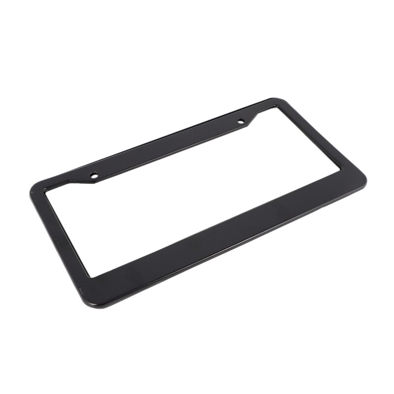 Marco para matrícula negro de acero inoxidable, 2 cubiertas de placa novedosas para adaptarse a cualquier placa estándar de EE. UU.
