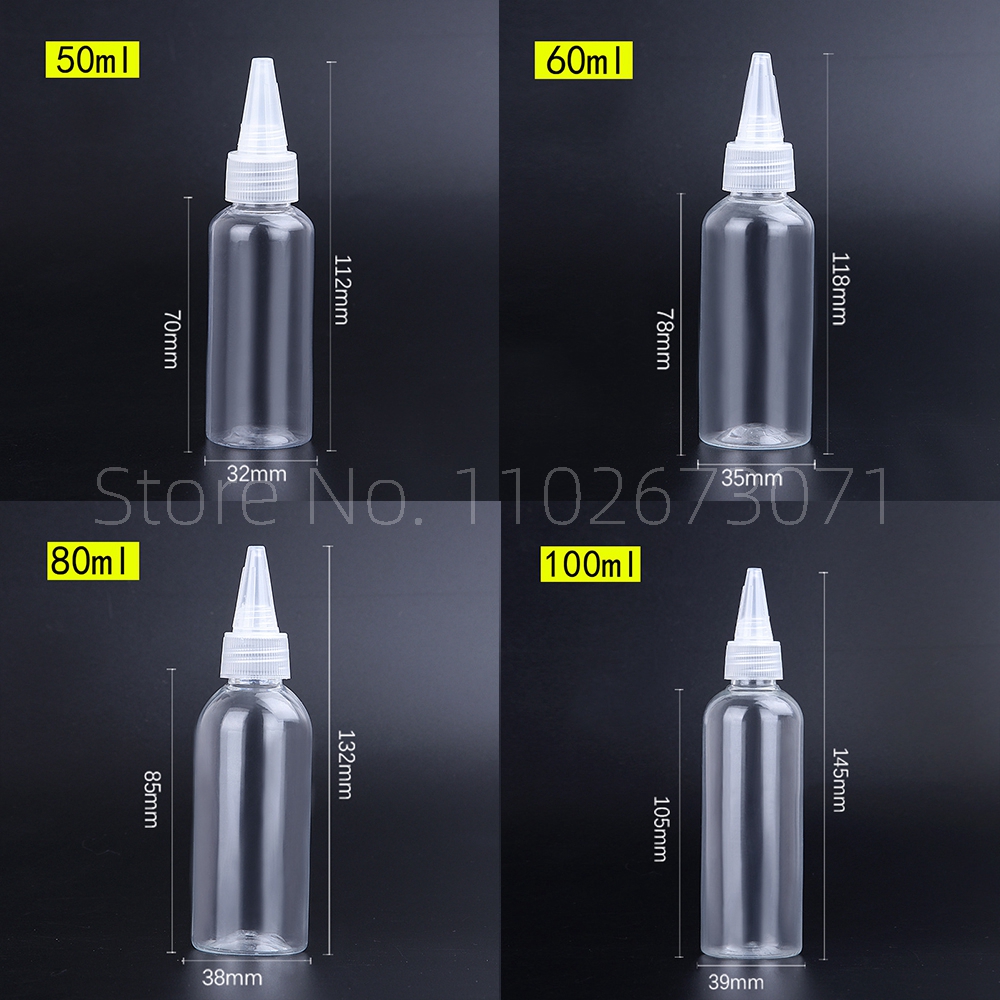 5ml-500ml Tip Transparent Plastic Bottle Emulsion Extrusion Bottling Spot PET Empty Bottles Plastic portable bottle