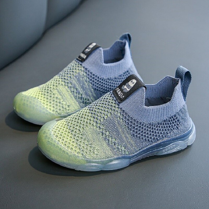 Lente Kinderen Jongen Meisje Ademend Air Mesh Casual Schoenen Kids Fly Geweven Sneakers Baby Schoenen