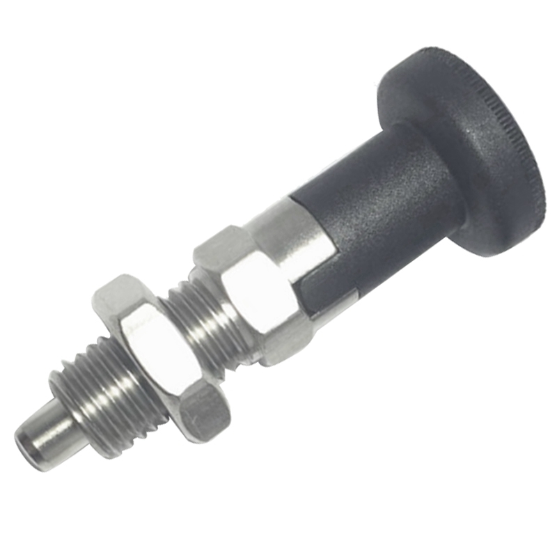 M10 Rvs Self Locking Index Plunger Pin Met Zelfsluitende Functie Voor Scheidslijn Hoofd Voor Geavanceerde Positie Loc