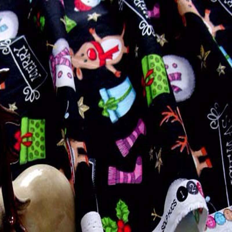 100% Plain Cotton 50x70cm Christmas Snowman Environmental Printing and Dyeing Cotton Fabric Cloth Dress Home Decor