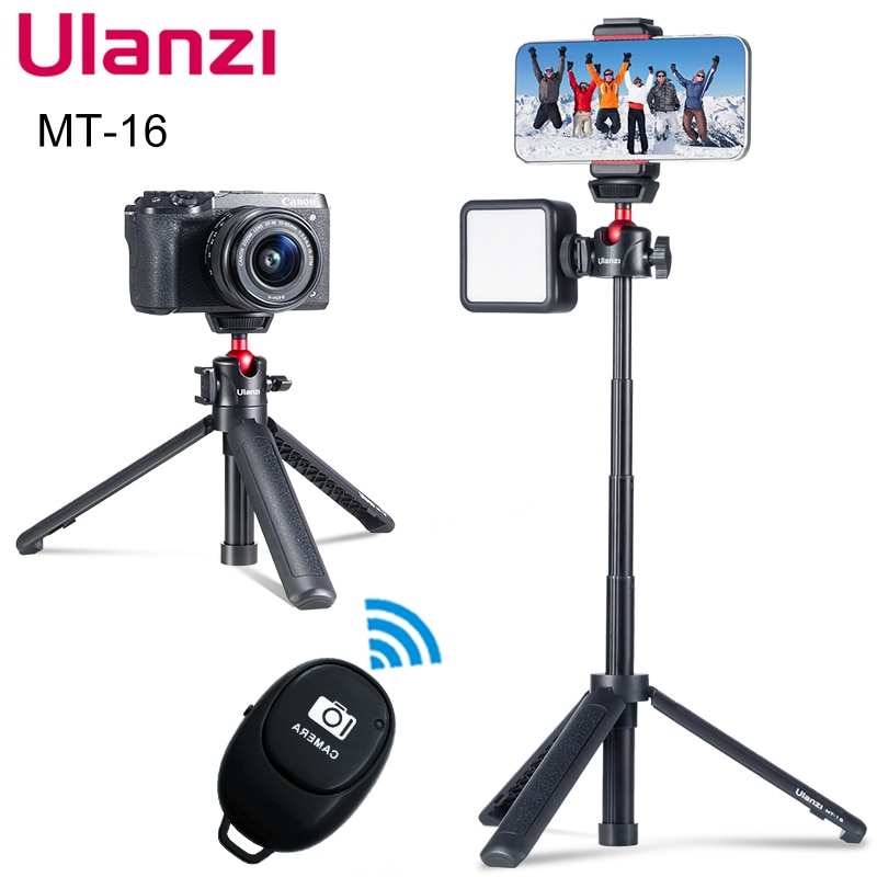 Ulanzi mt -16 jalusta 1/4 & #39 ;& #39 ; kolmijalkainen monopod kylmäkenkäpäällä peilittömään kameraan älypuhelimeen vlog-jalusta taitettava