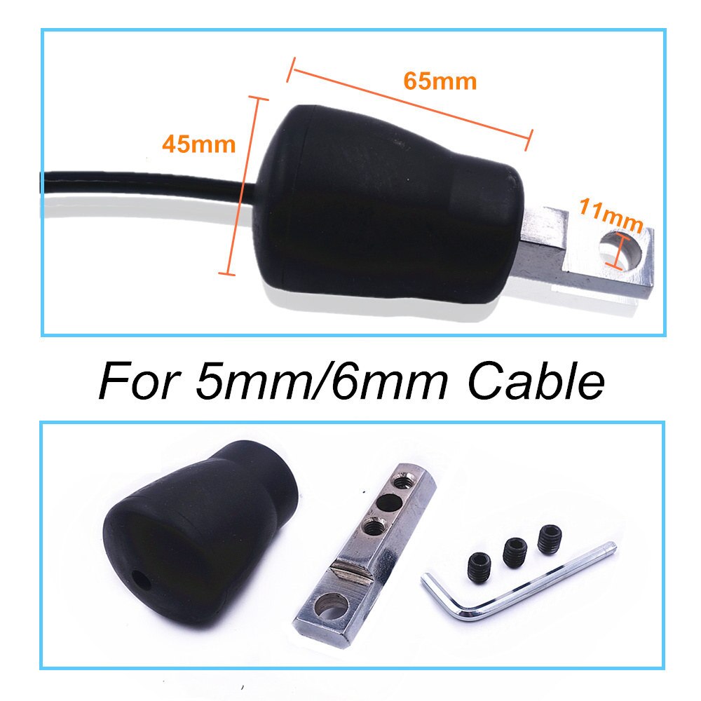 Máquina de polea de gimnasio, repuesto de tope de bola de Cable para Cable de 5mm o 6mm de diámetro, para entrenamiento de remo y espalda de bíceps