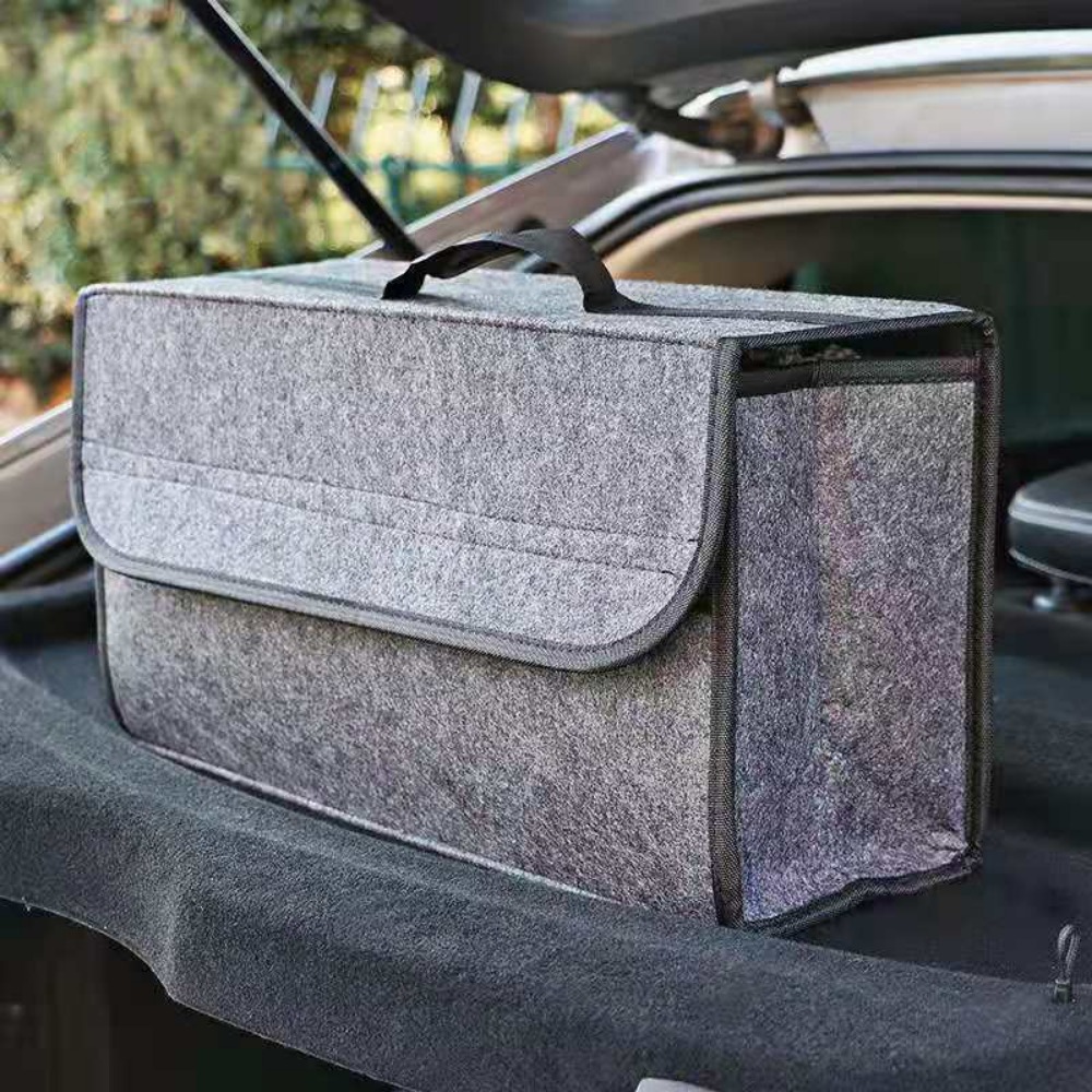 Opvouwbare kofferbakorganizer Grote capaciteit Antislip vilten doek Auto-interieur Opruimen Container Auto-organizer Opbergen Opruimen Box