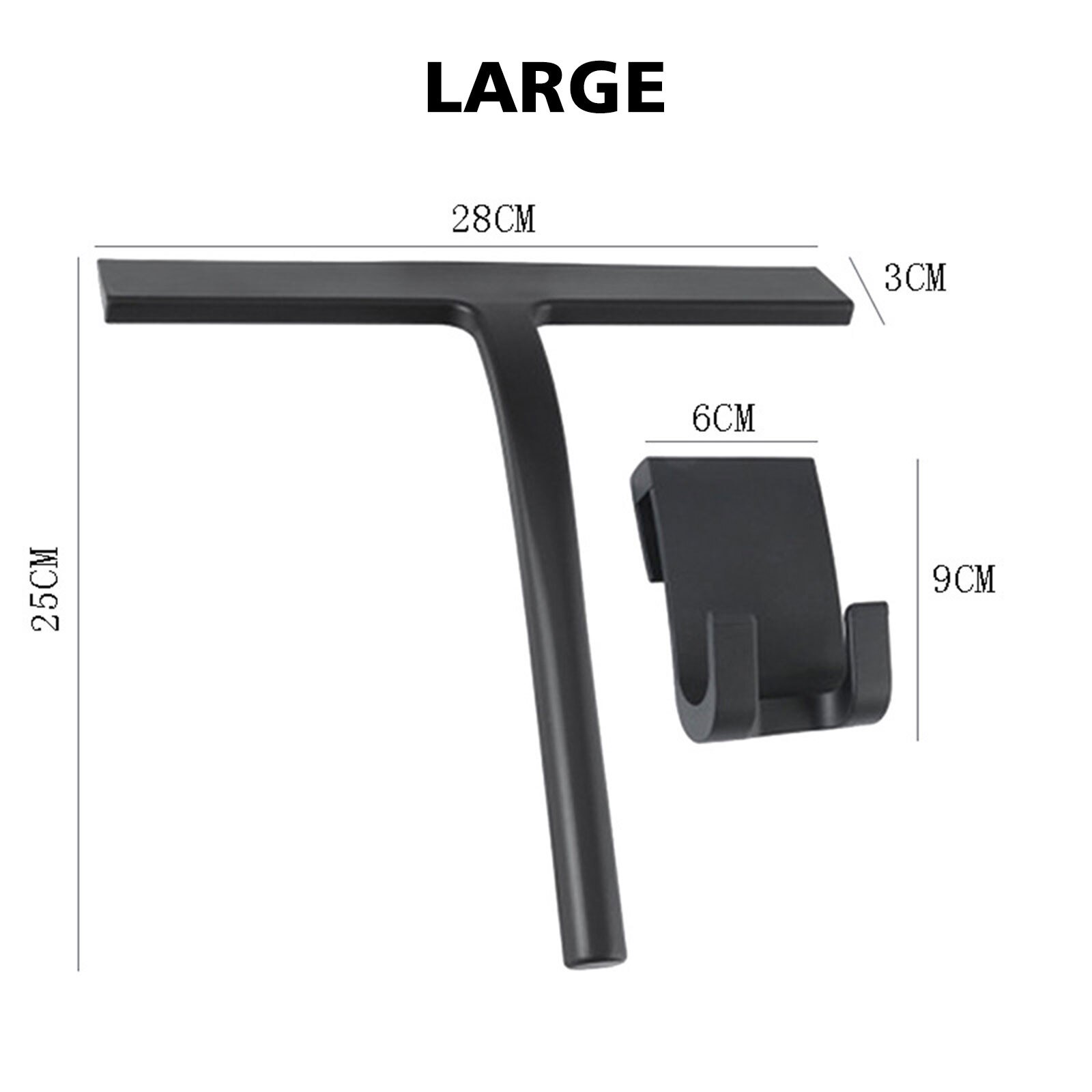 40# Silicone Window Tile Glass Wiper Cleaner Squeegee Shower Mirror Cleaning Holder Window Cleaning Tool