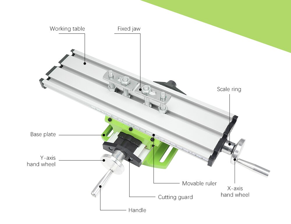 Multifunctionele Precisie X Y-as Aanpassing Werkbank MINI Freesmachine Miller Bankje Boor Bankschroef Armatuur DIY Coördineren Tafel