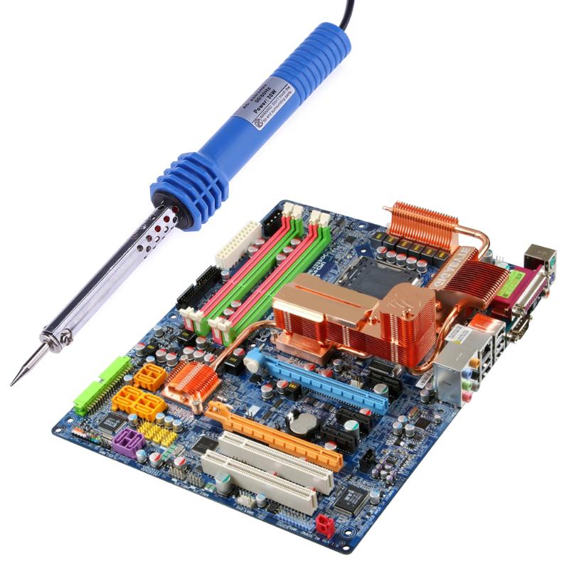 Prise ue Portable Mini 220V 30W température réglable électrique fer à souder stylo poignée poste de soudure soudure réparation outil à main