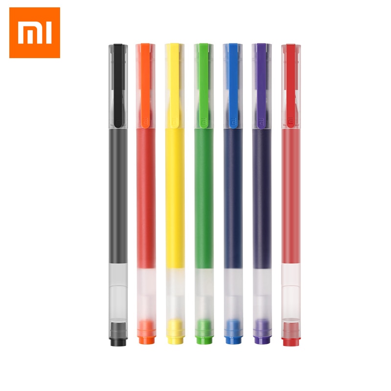 1Pcs Xiaomi 0.5Mm Super Duurzaam Schrijven Kleurrijke Gel Pen Handtekening Pen Mijia Teken Pen Zwart Groen Rood Blauw inkt Studie Briefpapier