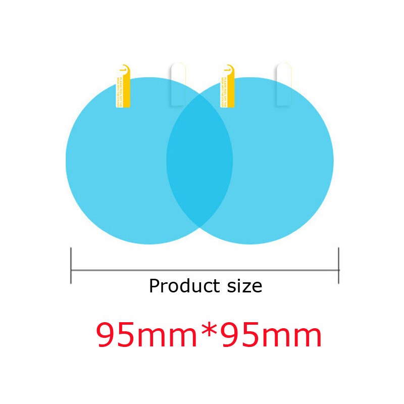2Pcs Car styling for Hyundai Tucson Car Mirror Window Clear Film Membrane Anti Fog Anti-glare Waterproof Sticker Driving Safety: 95x95