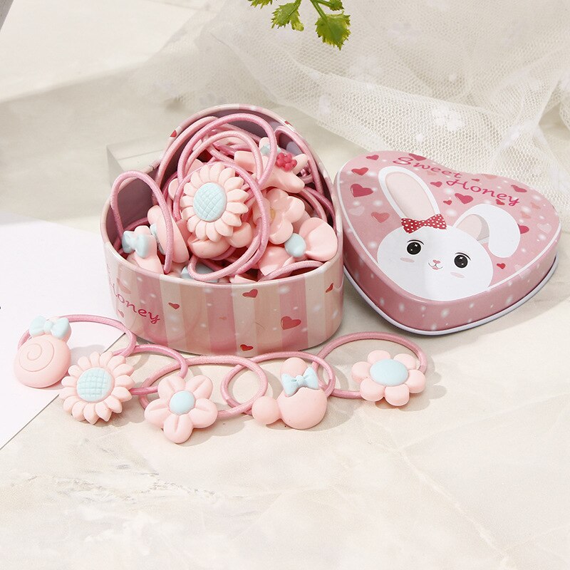 20 pz/lotto ragazze accessori per capelli confezione regalo fasce per capelli elastici fiore Clip di capelli archi nuova fascia per capelli fascia per capelli carino per bambini