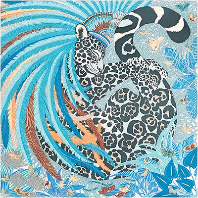 Silkeskjerf kvinner lyse fargerike firkantede skjerf wraps leopard halstørkle kvinnelig flekk hijab bufandas