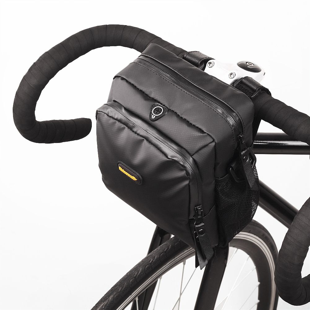 FLGT-RHINOWALK 4L Bicycle Handlebar Bag Full Waterproof Folding Bike Front Bag Electric Bike Cycling Bag Panniers with Rain Co
