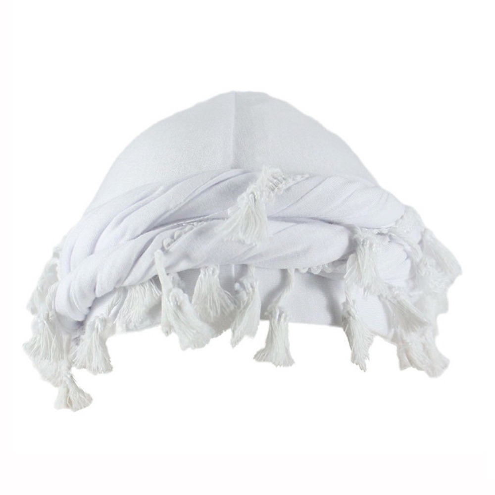 Solid kvast punk bandana hat frynser burr kant snoet hale hat dobbelt lag dockerhat herre fletningshat vandretur: Grøn