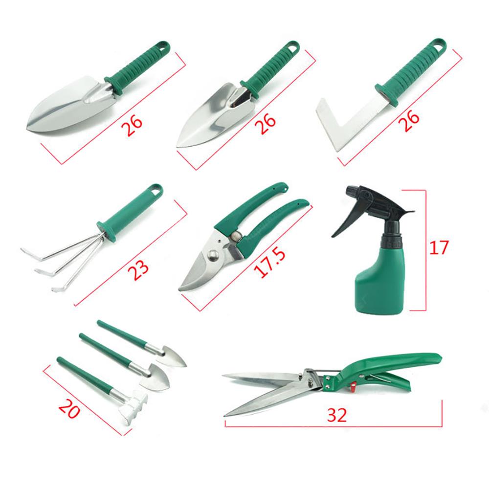 Garden Tools Set, 10 Pieces Gardening Tools ， Garden Hand Tools with Carrying Case Gardening