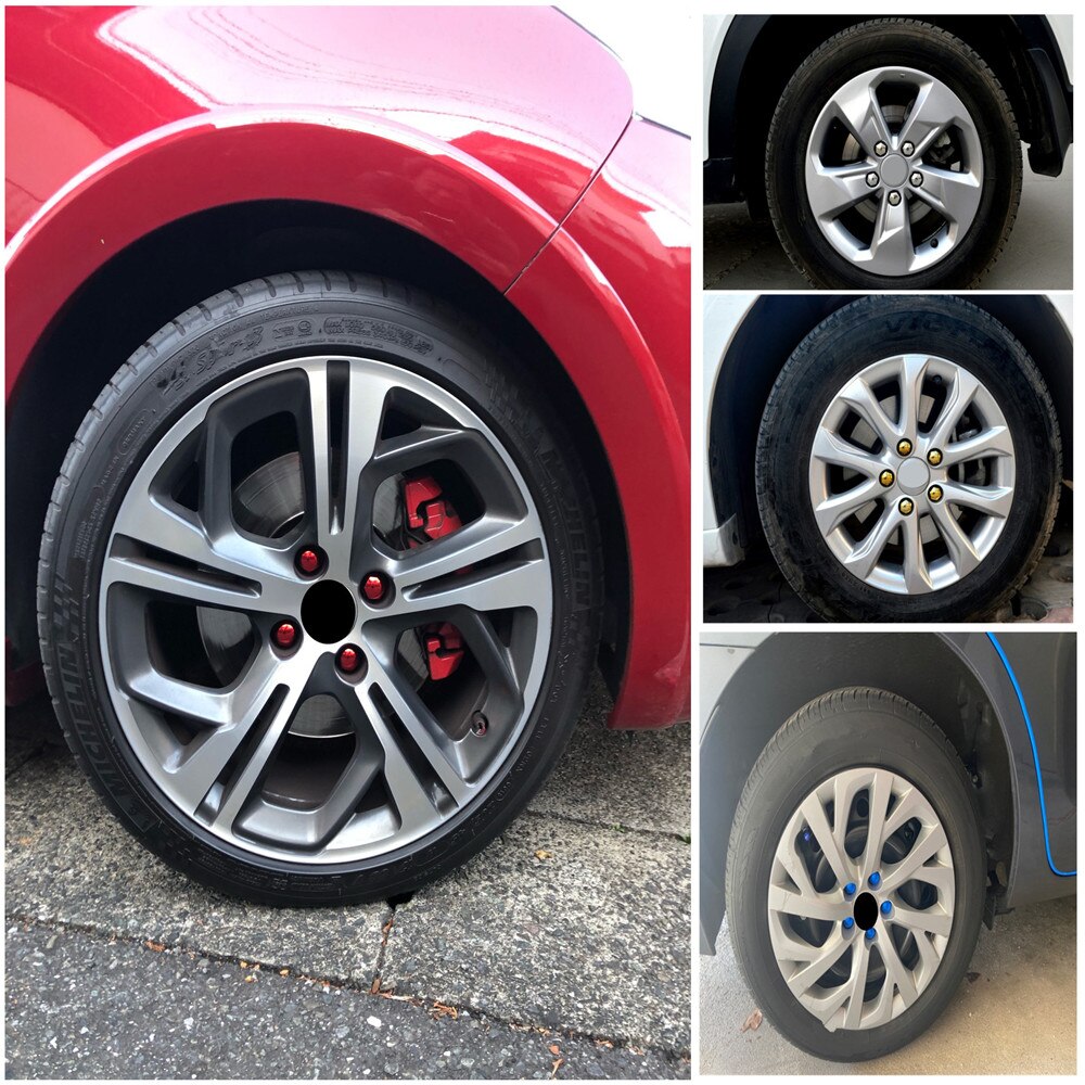 Auto Hub Schraube Abdeckung Bolzen Felgen Außen für Volvo V40 V60 Jede Autos S40 S60 S80 XC60 XC90