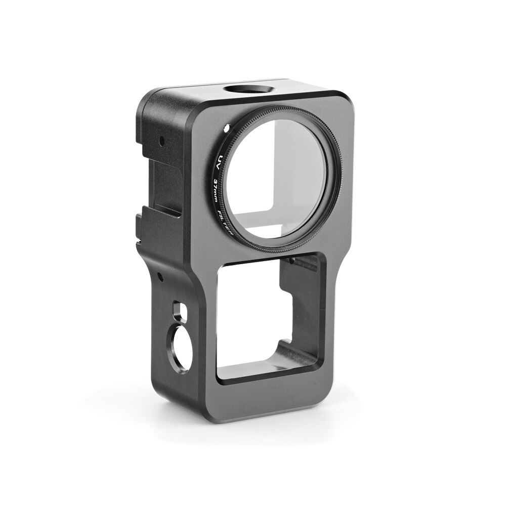 Dji Action 2 Aluminium Beschermhoes Magnetische Frame Shell Behuizing Camera Kooi Case 1/4 Schroef Voor Dji Action 2 accessoires: Type 1 black