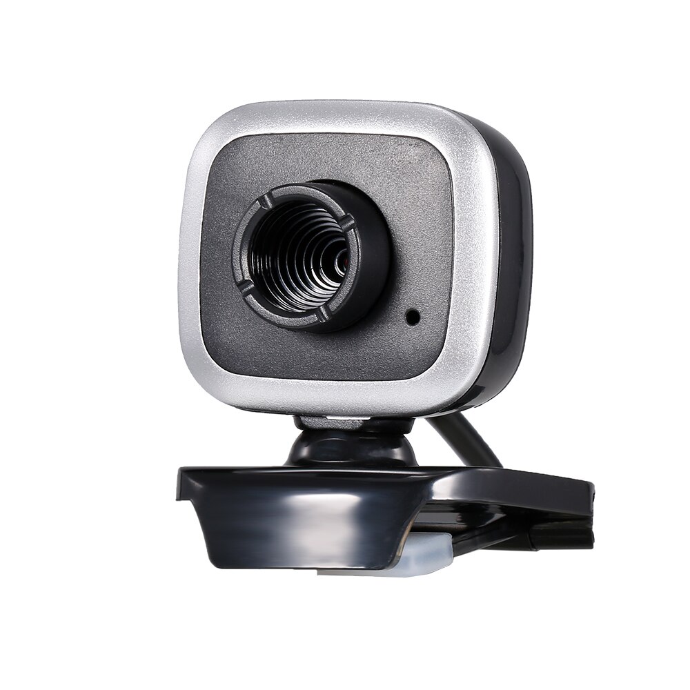 HD Webcam 480P 5MP PC 30fps HD Camera High-Definition Cam Video Call with Microphone USB Plug&Play for Laptop Desktop Computer: Black Silver
