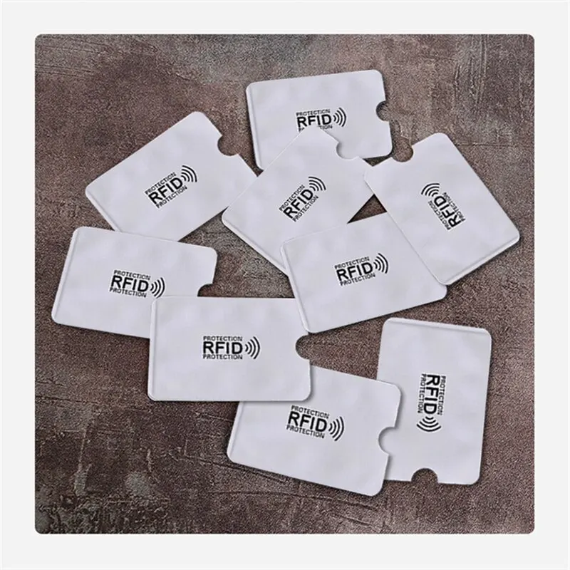 RFID-blockierende Kartenhülle, Aluminiumfolie, Diebstahlschutz, Swipe, Entmagnetisierungshülle, Abschirmtasche