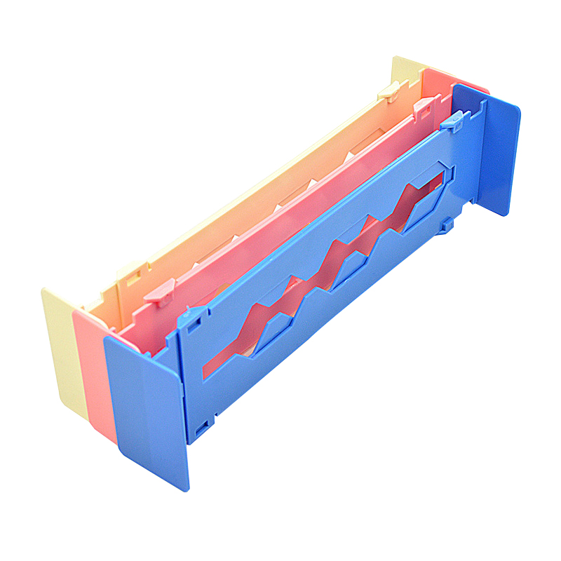 Separador de cajones de armario retráctil ajustable, listón para almacenamiento, multiusos, bricolaje, organizador, separadores para el hogar y la Oficina, 5 colores