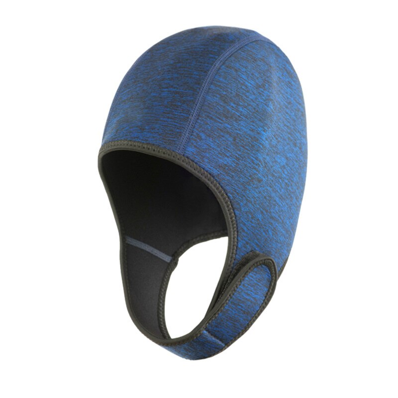 Bonnet de plongée en néoprène, en tissu , résistant au froid, couvre la tête, pour l'hiver: navy blue