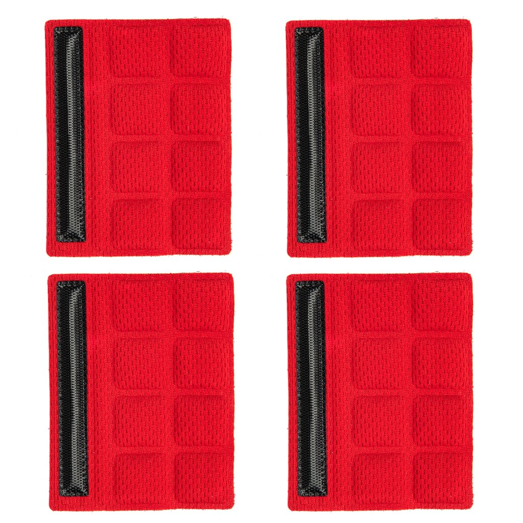 Helm Kin Pads Foam Pads Set Kinband Padding Vervangingen Universele Nylon Voor Cycling Bike Motorhelm: Red 4pcs