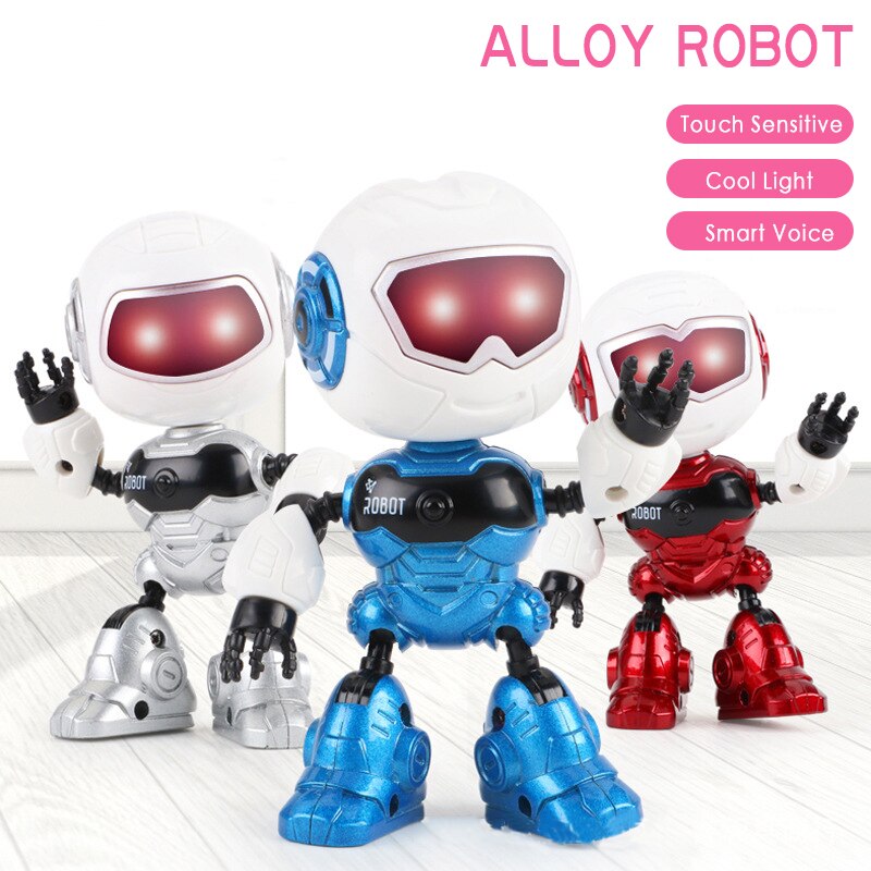 The Second Generation Of Alloy Robot Steam Smart Toy Version DIY Gesture Electronic Removable Doll Head Touch Sensor LED Light