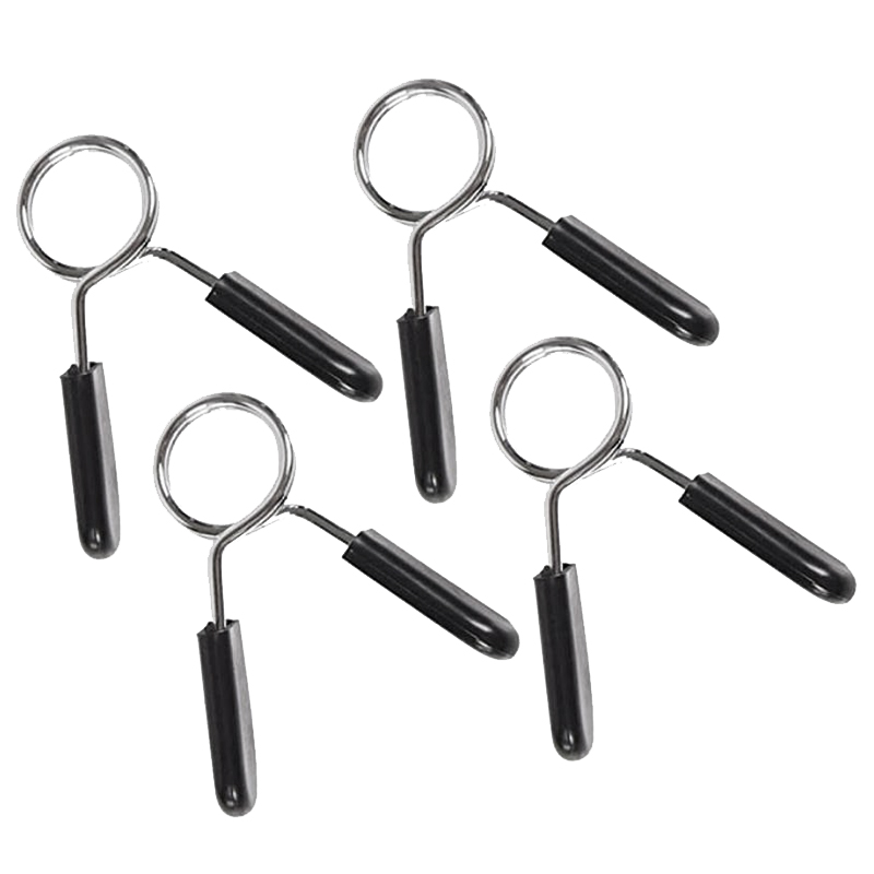 Paquete de 4 collares de resorte para Mancuernas, pinzas de Clip para Mancuernas de ejercicio, gimnasio, entrenamiento de Fitness, levantamiento de pesas: Default Title